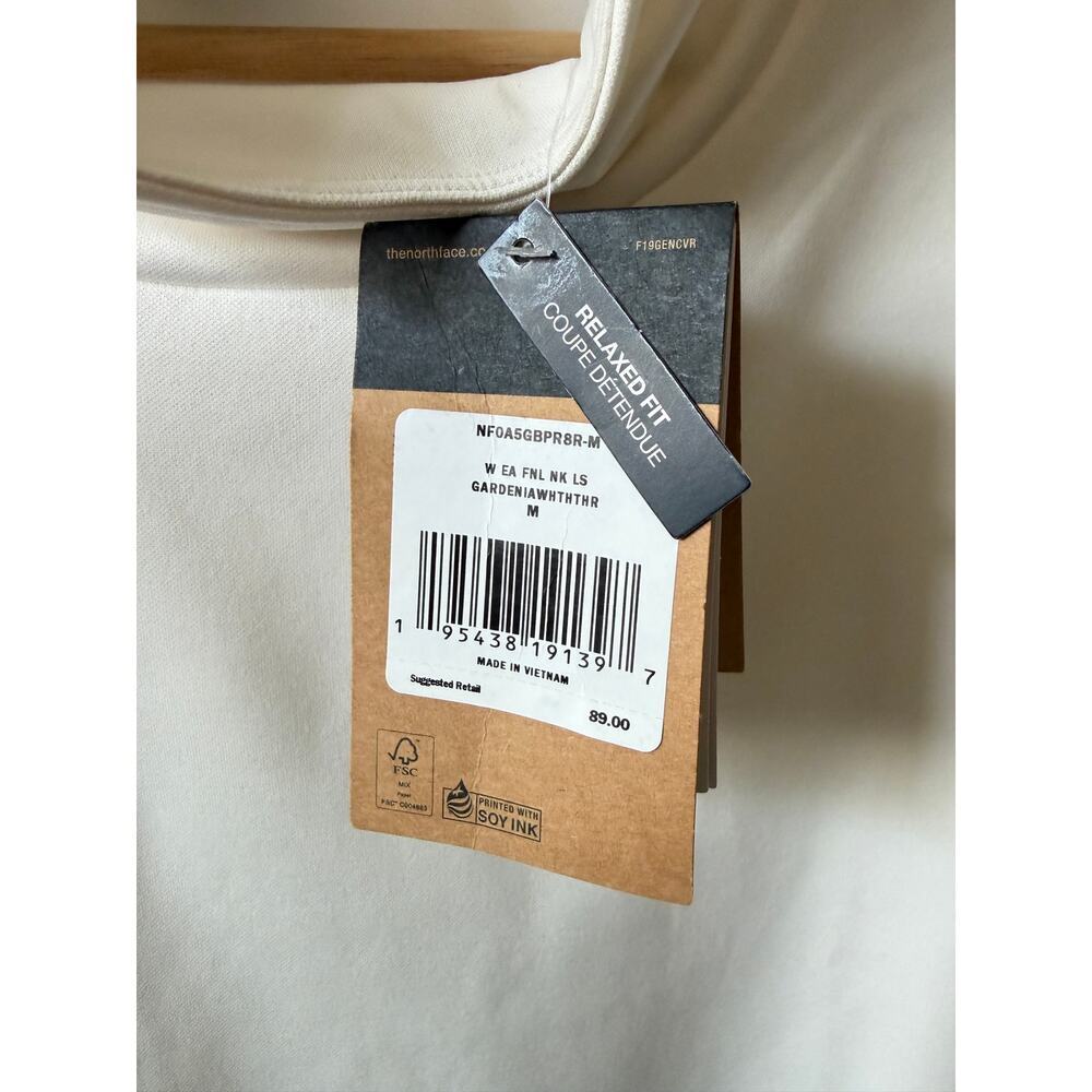 The North Face women's basin funnel long sleeve pullover women's size M NEW - Picture 2 of 5